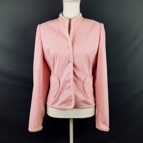 Lilly Pulitzer Heart Skirt Suit Blazer 8 Skirt 4 - Picture 2 of 8